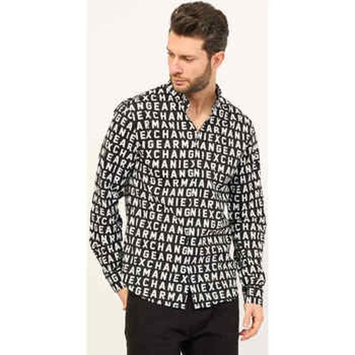 Chemise chemise coupe slim en popeline stretch - EAX - Modalova