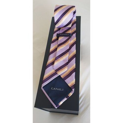 Cravates et accessoires Cravates en soie italienne avec des rayures raffinées - Canali - Modalova