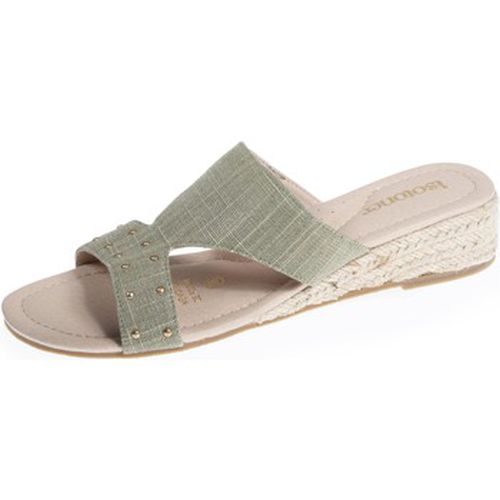 Mules Mules sandales cloutée talon corde Kaki - Isotoner - Modalova