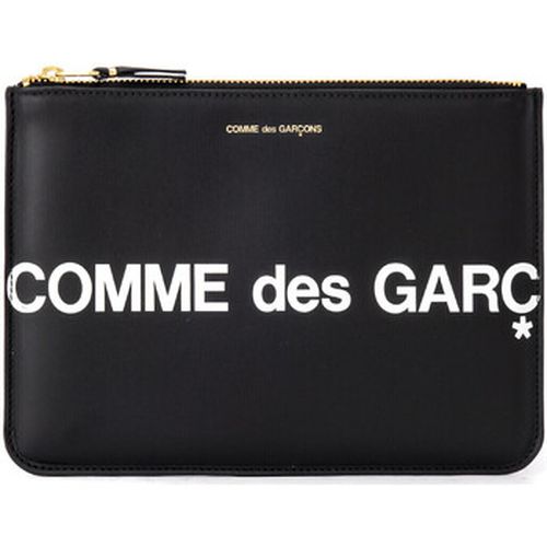 Portefeuille Enveloppe Comme Des Garçons Wallet Huge Logo en cuir noir - Comme Des Garcons - Modalova