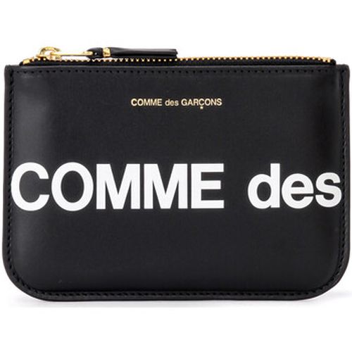 Portefeuille Enveloppe Comme Des Garçons Wallet Huge Logo en cuir noir - Comme Des Garcons - Modalova