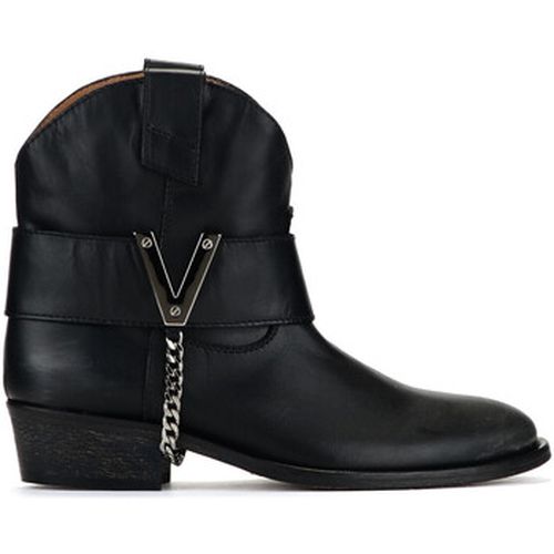 Boots Via Roma 15 Low Texan noir - Via Roma 15 - Modalova