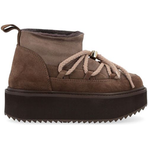 Boots Baskets Bottine Classic Platform en cuir taupe - Inuikii - Modalova