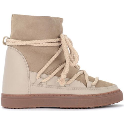 Boots Bottine Classic Wedge en cuir suédé beige - Inuikii - Modalova