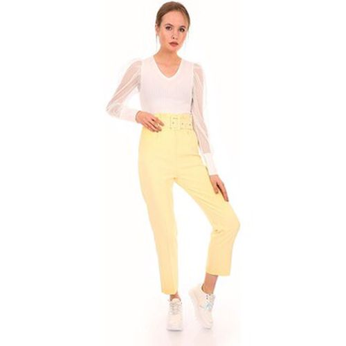 Pantalon Pantalon Ceinturée Taille Haute - Mt Clothes - Modalova