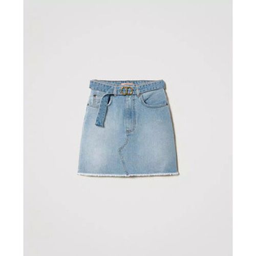 Jeans 3/4 & 7/8 MINIGONNA IN JEANS CON CINTURA OVAL T Art. 241TT2391 - Twin Set - Modalova