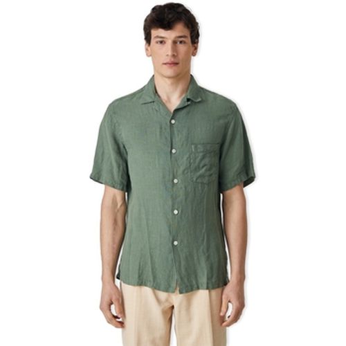 Chemise Linen Camp Collar Shirt - Dry Green - Portuguese Flannel - Modalova