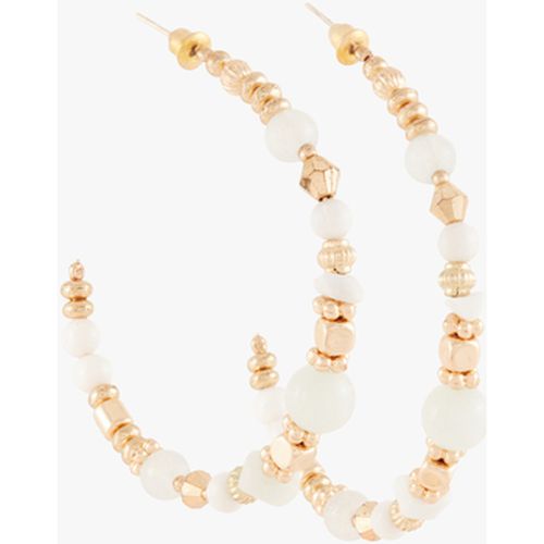 Boucles oreilles Créoles avec perles Leopard Ivoire - Lollipops - Modalova