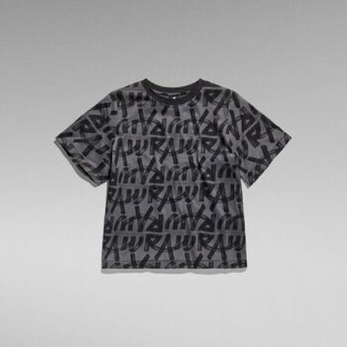 T-shirt D24765 D611 CALLIGRAPHY ALLOVER-G419 GREY - G-Star Raw - Modalova