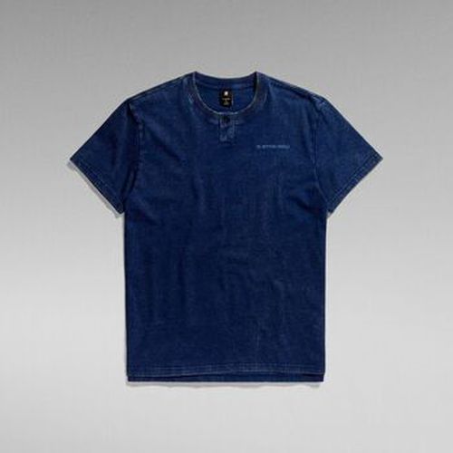 T-shirt D24435 D588 - HENLEY-A826 WORN IN BLUE - G-Star Raw - Modalova