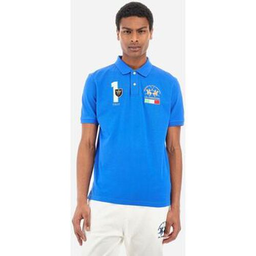 T-shirt YMP315-PK031-07049 PRUNCESS BLUE - La Martina - Modalova