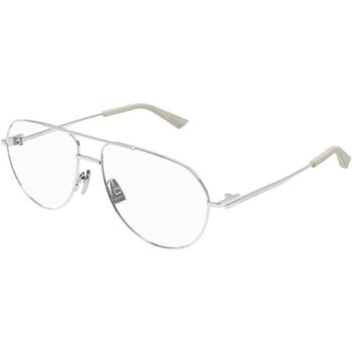 Lunettes de soleil BV1302O Cadres Optiques, Argent/Transparent, 57 mm - Bottega Veneta - Modalova