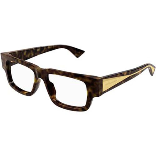 Lunettes de soleil BV1280O Cadres Optiques, Havana/Transparent, 51 mm - Bottega Veneta - Modalova