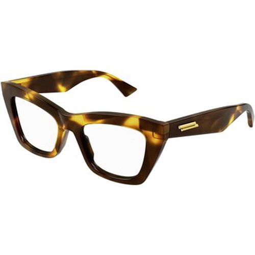 Lunettes de soleil BV1215O Cadres Optiques, Havana/Transparent, 50 mm - Bottega Veneta - Modalova