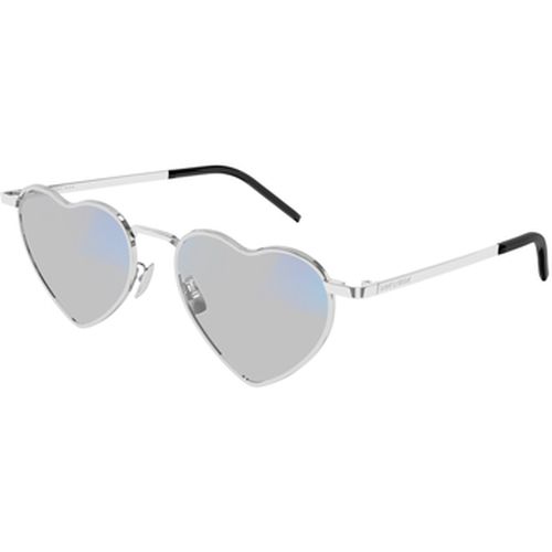 Lunettes de soleil SL 301 LOULOU Lunettes de soleil, Argent/Transparent, 52 mm - Saint Laurent - Modalova