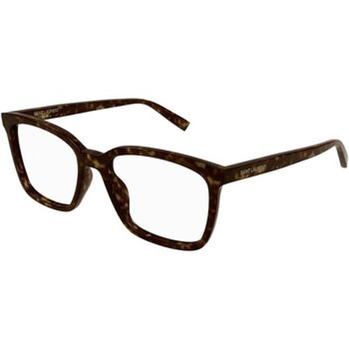 Lunettes de soleil SL 672 Cadres Optiques, Havana/Transparent, 55 mm - Saint Laurent - Modalova