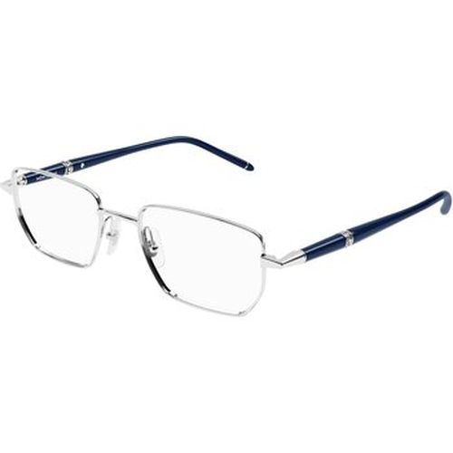 Lunettes de soleil MB0347O Cadres Optiques, Argent/Transparent, 54 mm - Montblanc - Modalova