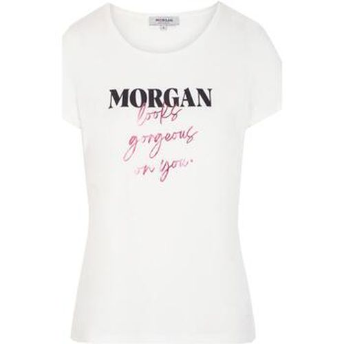T-shirt Morgan Dlooks ecru tshirt - Morgan - Modalova