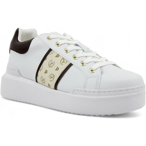 Bottines Sneaker Donna Marrone Bianco TA15034G07Q1A10D - Pollini - Modalova