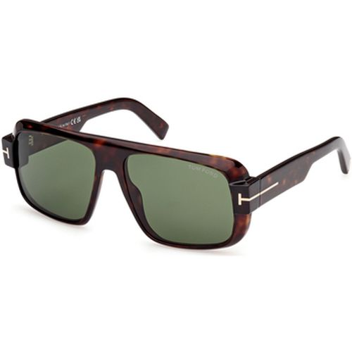 Lunettes de soleil FT1101 TURNER Lunettes de soleil, Havana/Vert, 58 mm - Tom Ford - Modalova