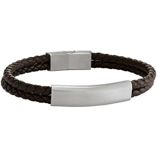 Bracelets Bracelet Côme tressé marron et acier - Jourdan - Modalova