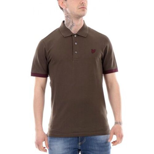 T-shirt Polo Avec Dtails Contrasts Olive Bordeaux - Lyle & Scott - Modalova