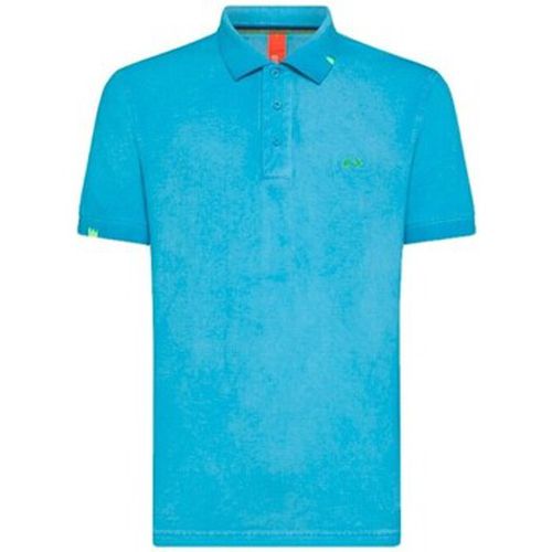 T-shirt Polo turquoise teint spcial - Sun68 - Modalova