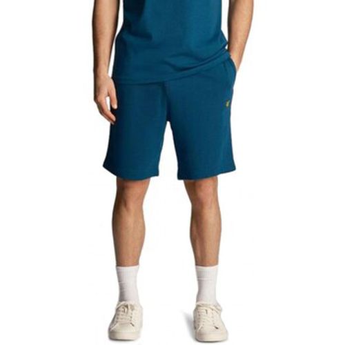 Pantalon Short en molleton marine aprs - Lyle & Scott - Modalova