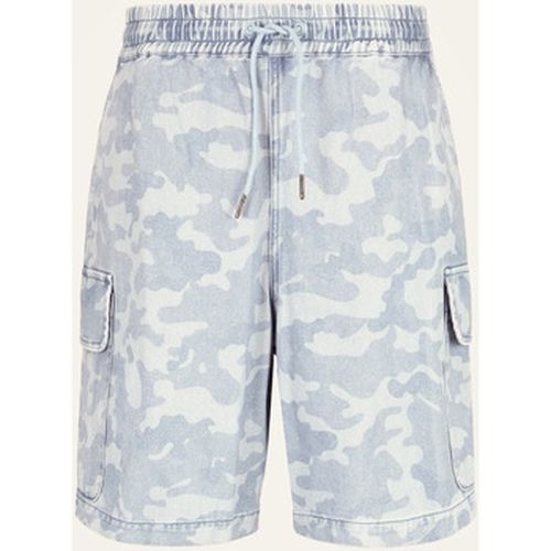 Short AX men's denim shorts with camouflage pattern - EAX - Modalova