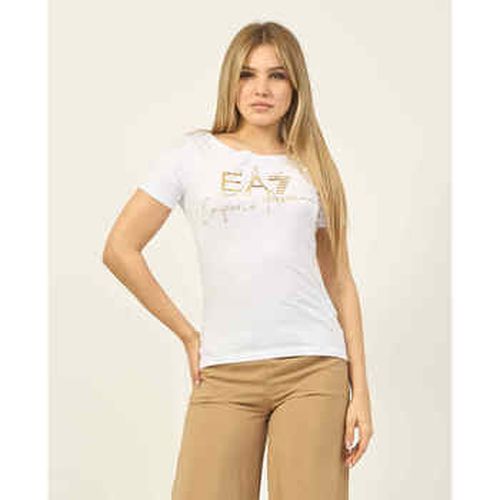 T-shirt T-shirt à col rond Logo Series en coton stretch - Emporio Armani EA7 - Modalova