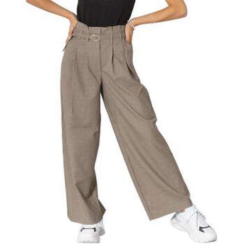 Pantalons de costume ONLPAYTON HW PB WIDE ANK CHECK PANT TLR - 15246431 - Only - Modalova