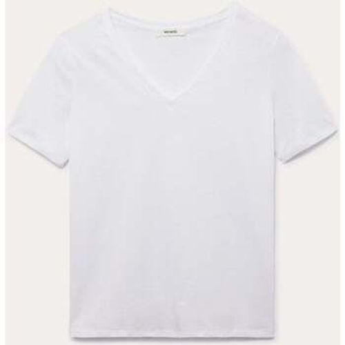 Blouses T-shirt uni col V éco-conçu - Promod - Modalova
