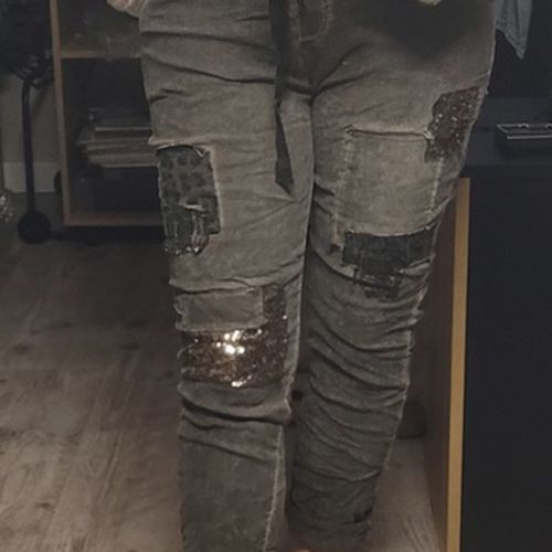 Jeans boyfriend Pantalon Boyfriend patch irisé neuf étiquette - Capucine - Modalova