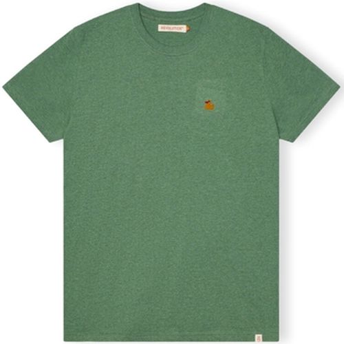 T-shirt T-Shirt Regular 1368 DUC - Dustgreen Melange - Revolution - Modalova