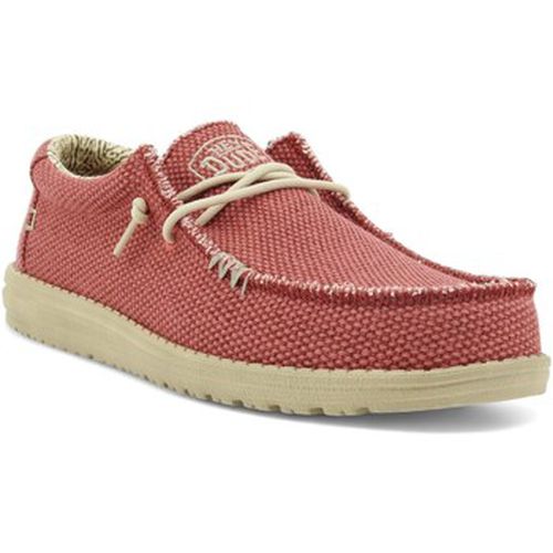 Chaussures Wally Braided Sneaker Vela Uomo Pompeian Red 40003-6VP - HEY DUDE - Modalova