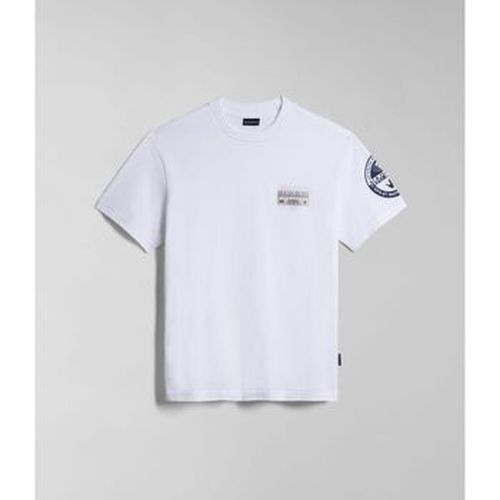 T-shirt S-AMUNDSEN NP0A4H6B-002 BRIGHT WHITE - Napapijri - Modalova