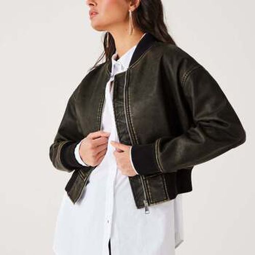 Blouson Veste bomber effet cuir - Promod - Modalova