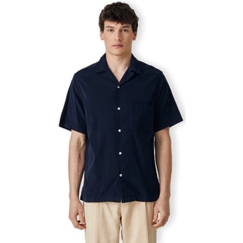 Chemise Cord Camp Collar Shirt - Navy - Portuguese Flannel - Modalova
