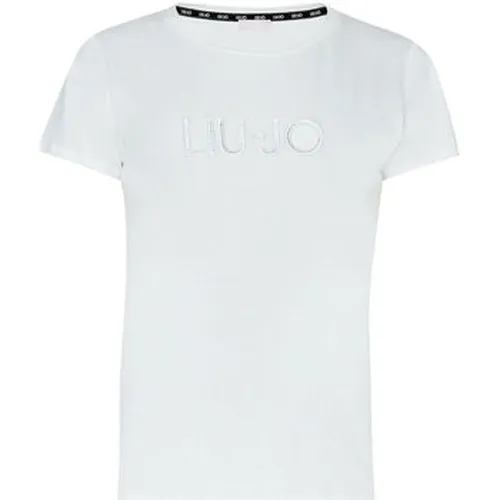 T-shirt T-shirt avec logo brodé et strass - Liu Jo - Modalova