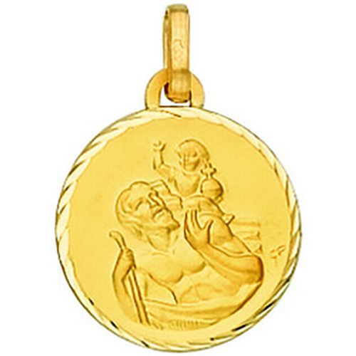 Pendentifs Médaille St Christophe or 18 carats - Brillaxis - Modalova