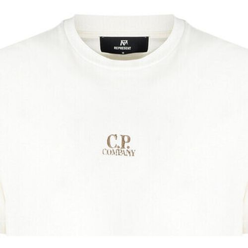 T-shirt T-shirt blanc avec impression de trois cartes - C.p. Company - Modalova