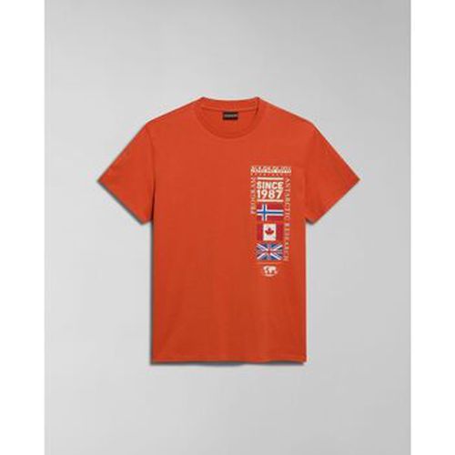 T-shirt S-TURIN NP0A4HQG-A62 BURNT - Napapijri - Modalova