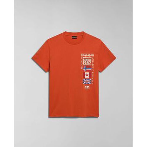 T-shirt S-TURIN NP0A4HQG-A62 BURNT - Napapijri - Modalova