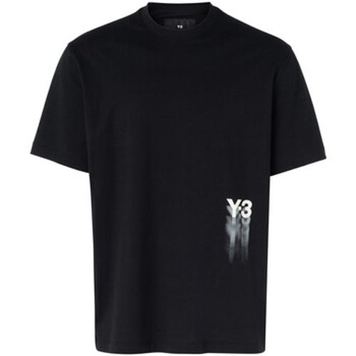 T-shirt T-Shirt noir avec logo graphique blanc - Y-3 - Modalova