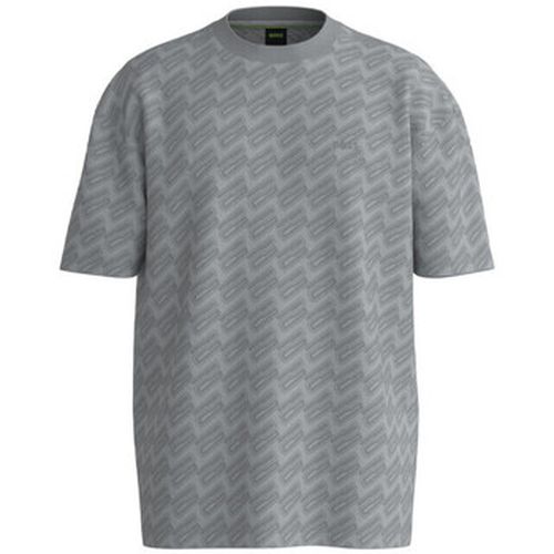 T-shirt T-SHIRT RELAXED FIT À MONOGRAMMES JACQUARD TEE 7 - BOSS - Modalova