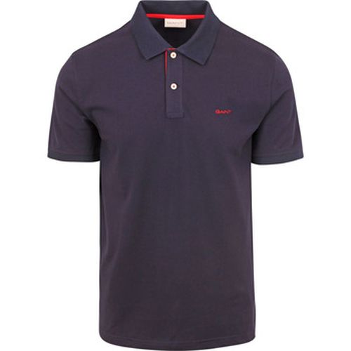 T-shirt Contrast Piqué Polo Marine - Gant - Modalova