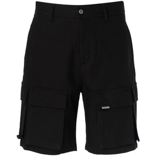 Pantalon Bermuda Baggy Cargo en coton noir - Represent - Modalova