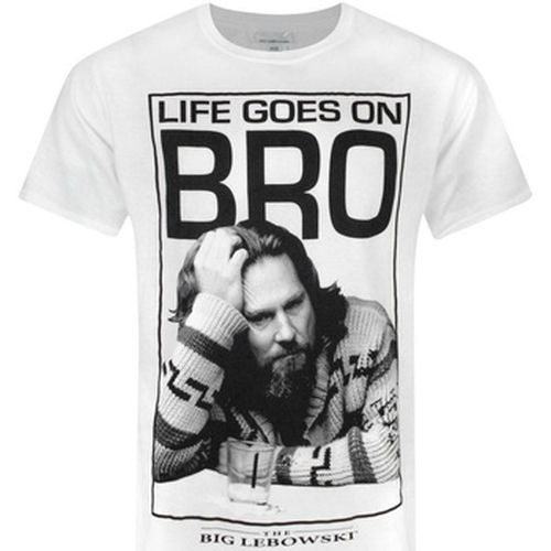 T-shirt Life Goes On Bro - The Big Lebowski - Modalova