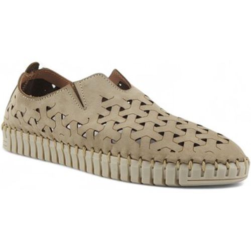 Chaussures Nabuck Sneaker Slip On Traforato Donna Sabbia 52F069 - Frau - Modalova