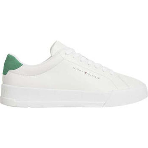 Baskets basses court leisure trainers white olympic green - Tommy Hilfiger - Modalova